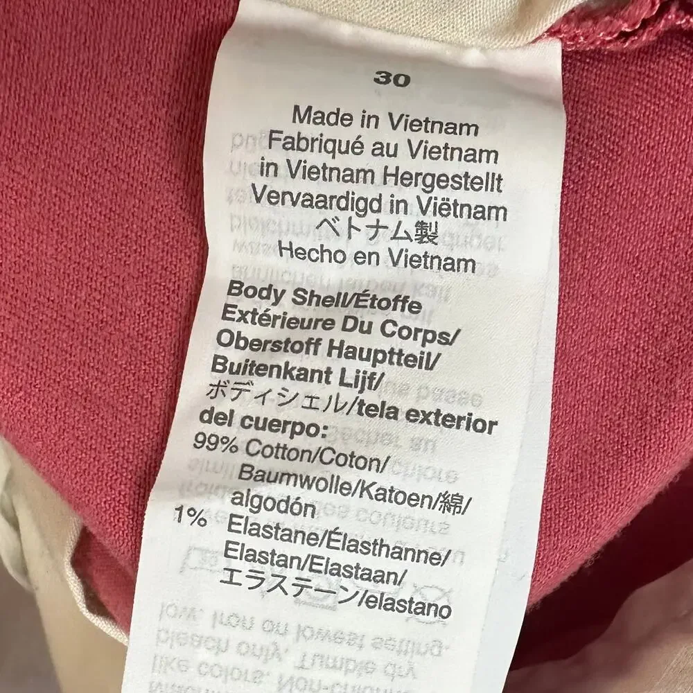 J. Crew 7" Flex Chino Short Red L0923 Size 30 - Picture 5 of 7